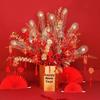 Gold Artificial Eucalyptus Ginkgo Faux Flower