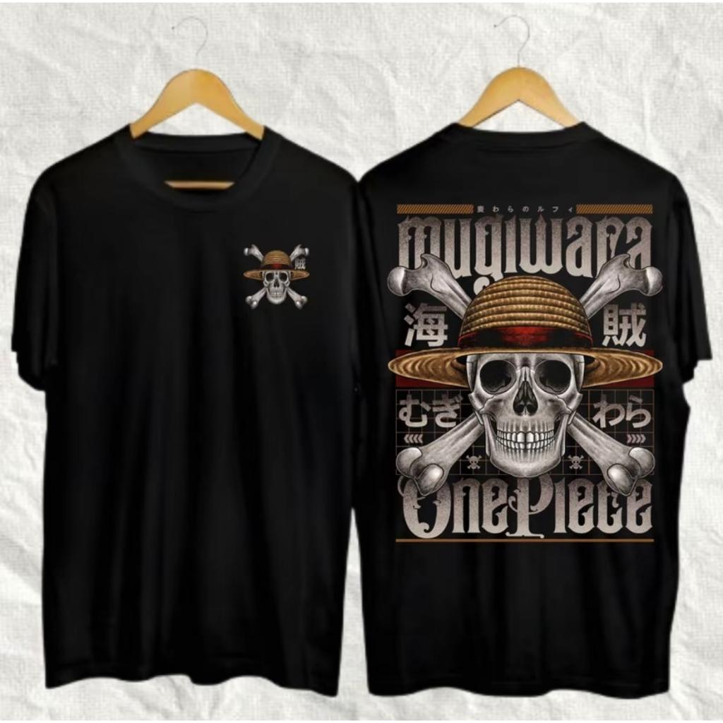 White One Piece Motif Distro TShirt  Best Selling Short Sleeve Mens Top  Latest Mens Clothing 4XL