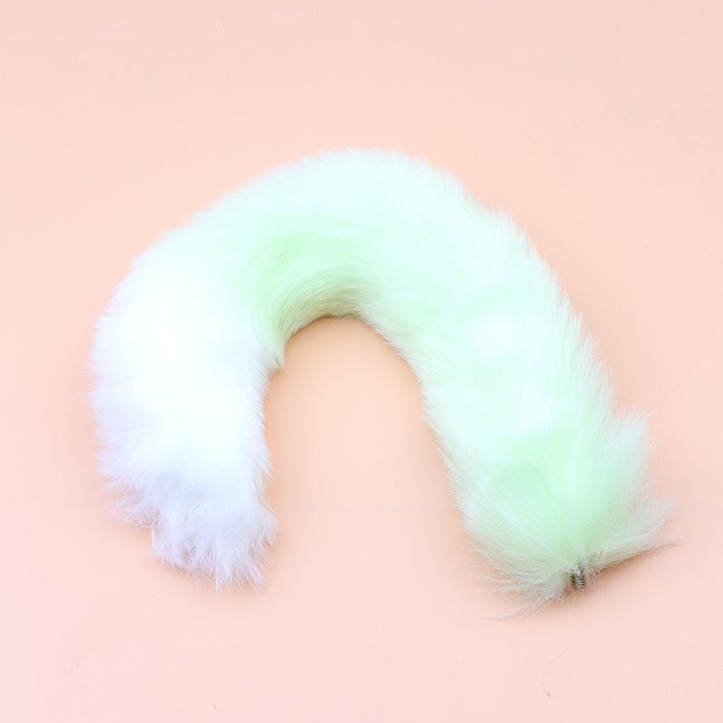 Removable Fox Tail Metal Anal Plug for Role-Playing and Alternative Erotic Play