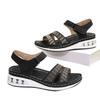 Casual Sandals Women 2025 Shoes Female Open Toe Women's Sandals Outdoor Crystal Round Toe Wedges Plus Size Shoes Women Zapatos