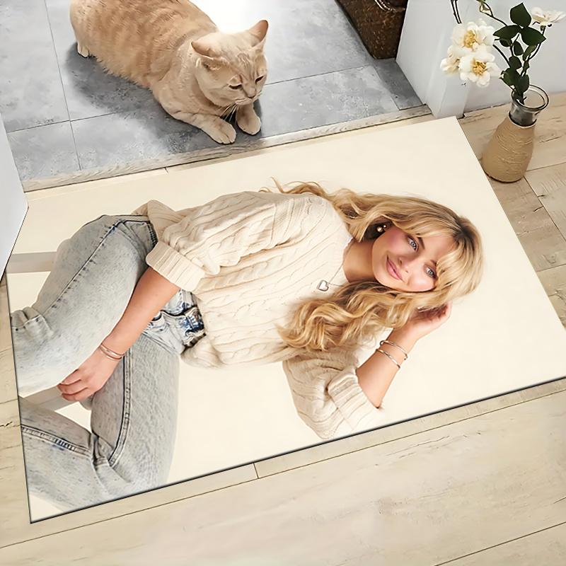 Fashionable Casual Style Carpet Rug Soft Washable Antislip Home Living Room Sofa Mats Personalized Christmas Rug