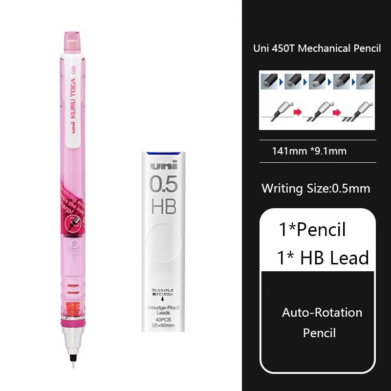 Uni KuruToga Mechanical Pencil, 0.5mm Smudge-Proof Auto Lead Rotation Writing/Drafting/Drawing Pen Japanese Stationery lapiseira
