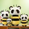 Creative Bee Panda Plush Toy Claw Machine Doll Children Sleeping Pillow Birthday Gift Car Ornament