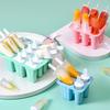 Safe Silicone Ice Lolly Maker With Detachable Stick Creative 6 Compartments Popsicles Tray Ice Cream Making Molds