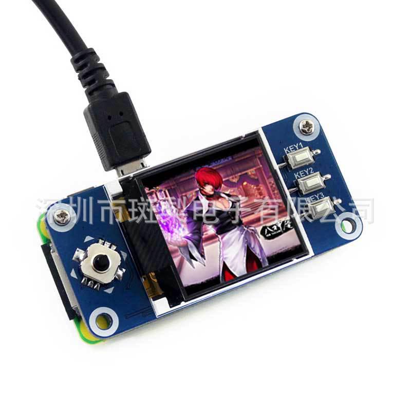 1.44" LCD Expansion Board for Raspberry Pi Zero W, Smaller Than 3.5" for 3B+.