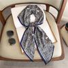 Scarf, Long Silk Scarf, Versatile Silk Scarf, Double-Layer Simulated Silk, Diagonal Scarf, Autumn And Winter Hair Binding And Scarf