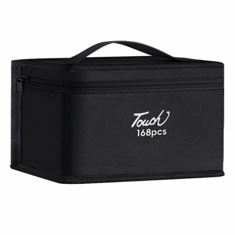 

Чорний Колір Маркерні Ручки Сумка для Зберігання Масивне Зберігання Велика Місткість Сумка для Маркерів Інструменти для Малювання Can Hold 168 Color Bag