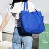 Large Tote A3 6 Canvas [pieka] Bag, Compatible, Pockets, (Marine Blue)