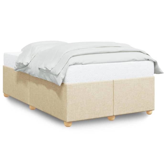 VidaXL Bed Frames Without Mattress Cream 120x200 Cm Fabric 3284727