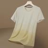 Men's Gradient Quick-Dry Ice Silk Mesh T-Shirt, Short-Sleeved, Breathable Summer 2023 Trend.