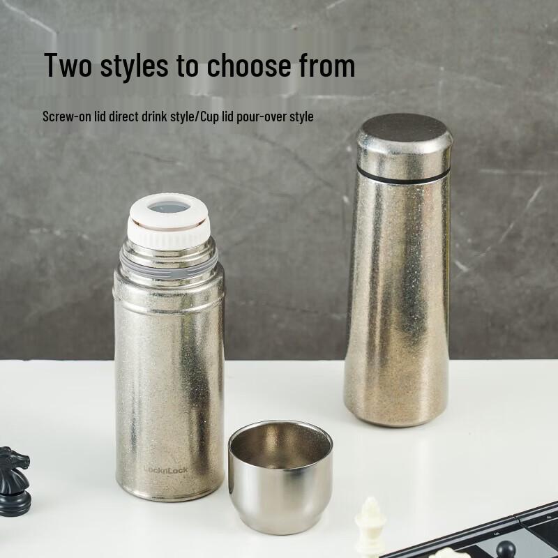 Lock&Lock Pure Titanium 420ml Insulated Travel Mug with Twist-Cap
