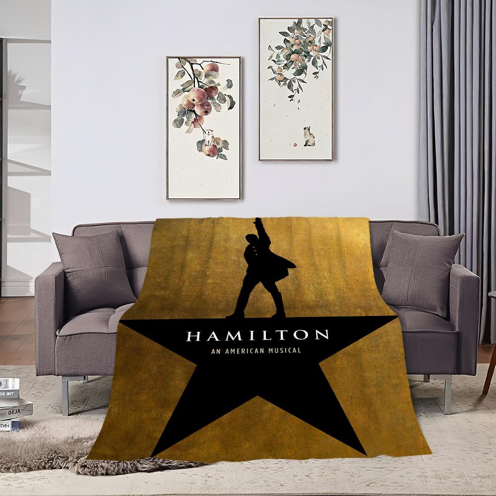 Classic Play Musical Blanket Plush Nap Sofa Rug for Living Room H-Hamilton-ES Warm Office Bedroom Birthday Home Travel Kid Gifts
