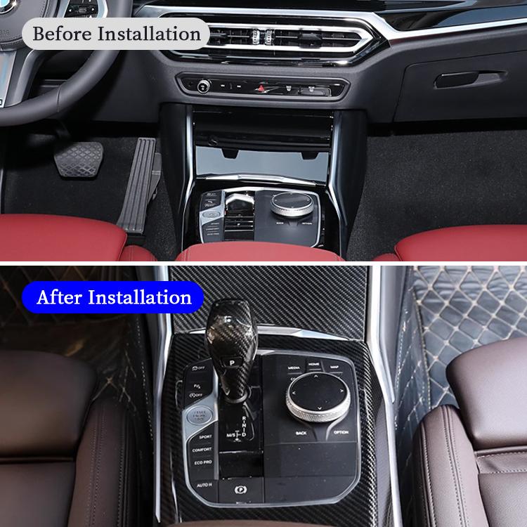 Real Carbon Fiber Center Console Shift Panel Trim Frame for BMW 3 Series G20/G28 2020-2022 Car Interior Accessories