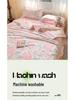 Washed Cotton Ultrasonic Embossed Summer Quilt - Double Size, Lightweight, Ideal for Air Conditioning, Gift or Group Purchase.
