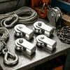 U Grooves Rope Guide Pulley Block Set In Stainless Steel for Fixed Point Mounting, Small Equipment Line Guidance, 4Pack