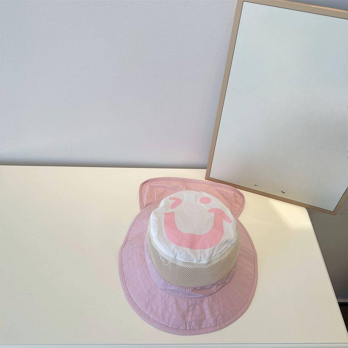Children s hat summer sun hat breathable sun protection fisherman hat UV resistant sun hat Western style shawl hat