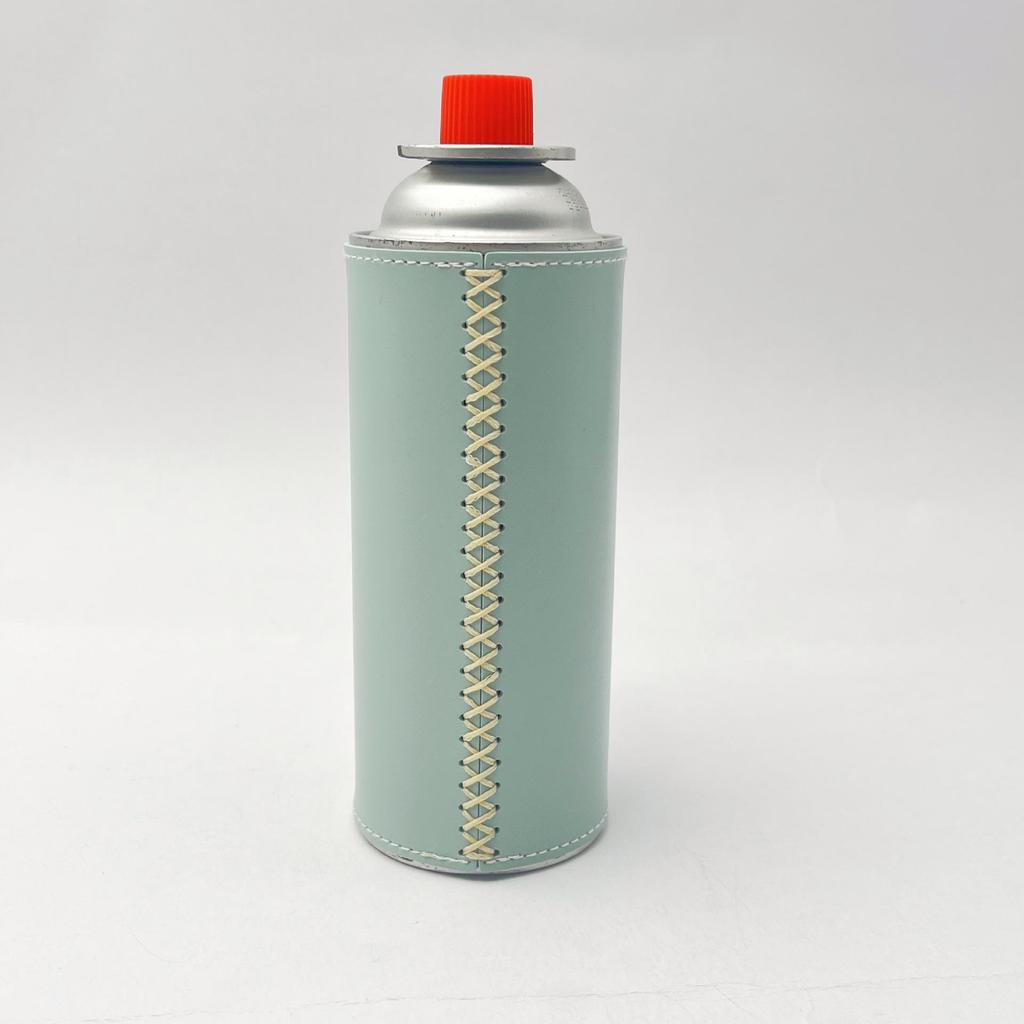 250g Insulated Leather Gas Can Cover for Outdoor Camping and Mountaineering