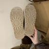 2025 Autumn and Winter New Round-headed Mink Hairy Medium Tube Warm Velvet Snow Boots Fashionable Platform Short Boots