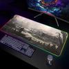 H-Hunt-Showdown Tappetino per Mouse da Gioco Tappetino da Scrivania RGB per Giocatori Tappetino per Tastiera Tappetini per Mouse LED per Computer Portatili da Gioco Protezione da Scrivania Tappetini per Mouse Anime