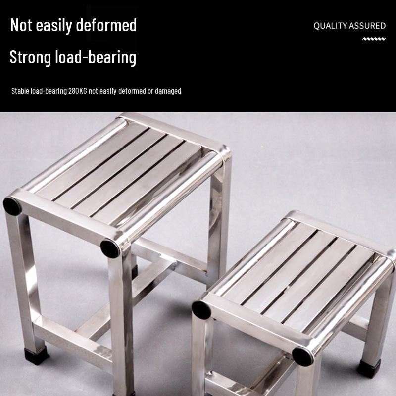 Stainless Steel Waterproof Non-slip Bathroom Stool for Shower & Vegetable Picking