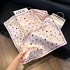 Hong Kong style burgundy printing waist silk scarf belt jeans waist accessories new square scarf fart curtain waist seal
