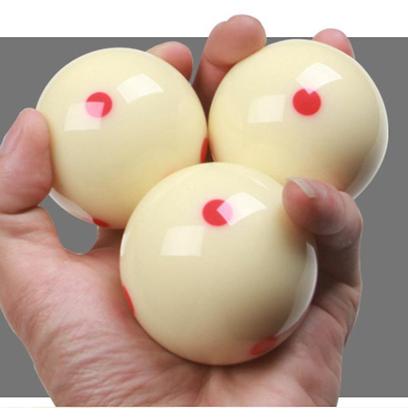 Spielball mit 6 roten Punkten Standard Pool-Billard Weißer Queue-Trainingsball