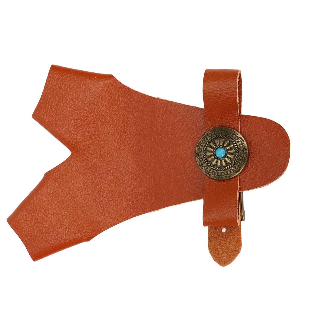 Archery Hand Guard PU Leather   Strap Vintage Rivet Decoration Hand Protector Glove