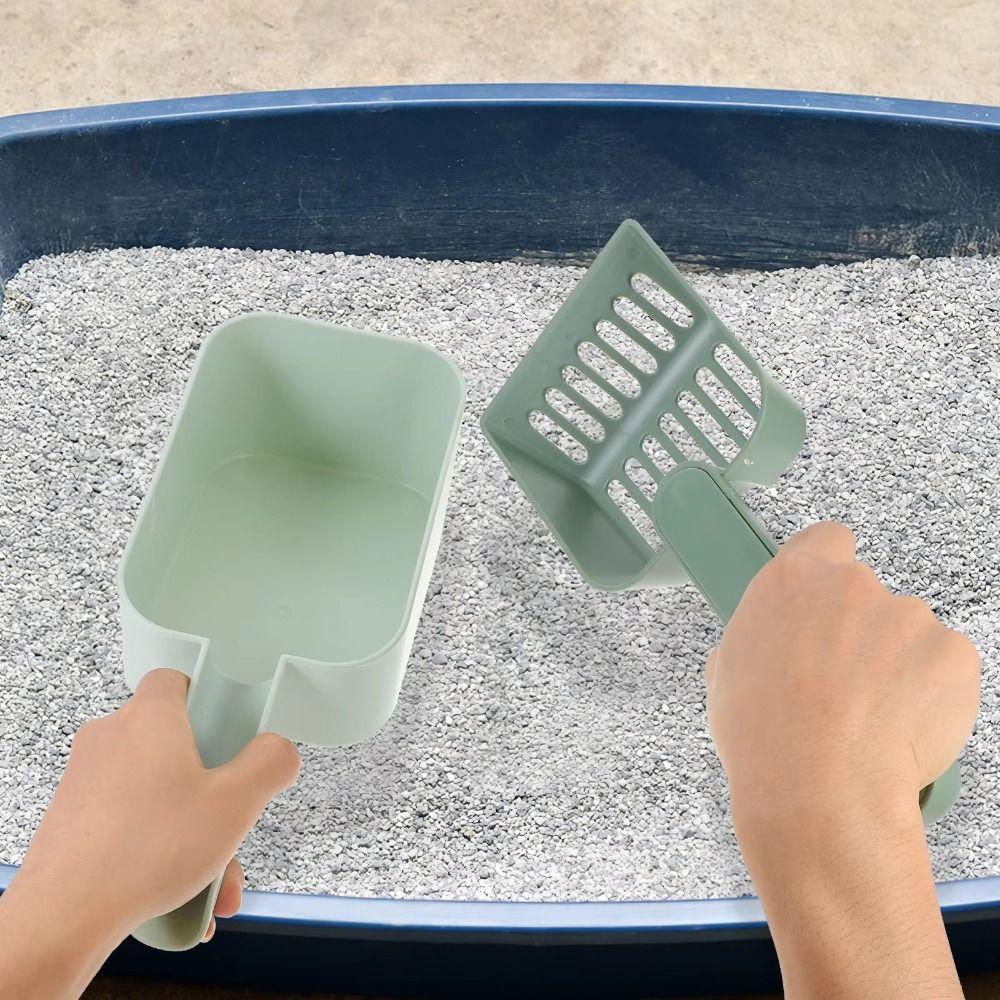Large Capacity Cat Litter Scoop Plastic Pets Litter Shovel Pet Poop Shovel  Cat Litter Box Cleaning