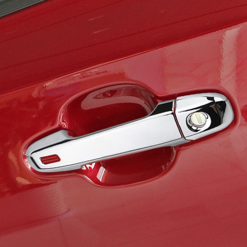 For Toyota CHR C-HR 2016- Car Exterior Front Door Handles Covers Bowls Chrome/Carbon Catch Cap Stickers