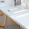 1PC -resistant and waterproof PVC material, rounded corner design, anti-static insulation function, high transparency office and home table mat.