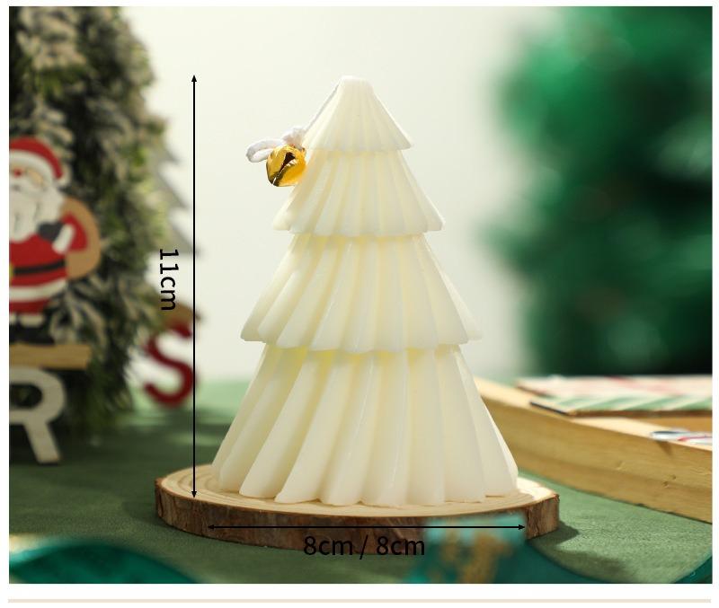 Kerstboom Kaars & Vorm Set DIY Siliconen Mallen voor Kaarsen Zeep Gips Vakantiecadeaus met Afgewerkte Kaarsen