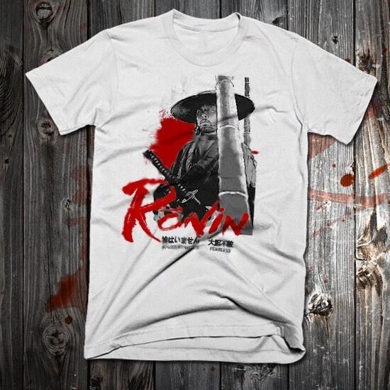 Samurai T-Shirt Japanese Warrior Bushido Code Kanji Shogun Katana Japan tee 4XL