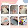 Punch Needle Stickerei Untersetzer Set Heimdeko Magische Nadel Für Stickset Garn Kreuzstich Set Bastel Kunst Set Geschenk