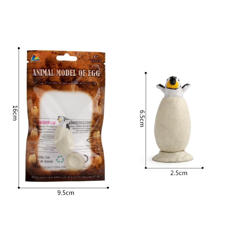 Hatching Egg Children'S Toy Egg Simulation Ornament Crocodile Owl Figure Animal Model Doll