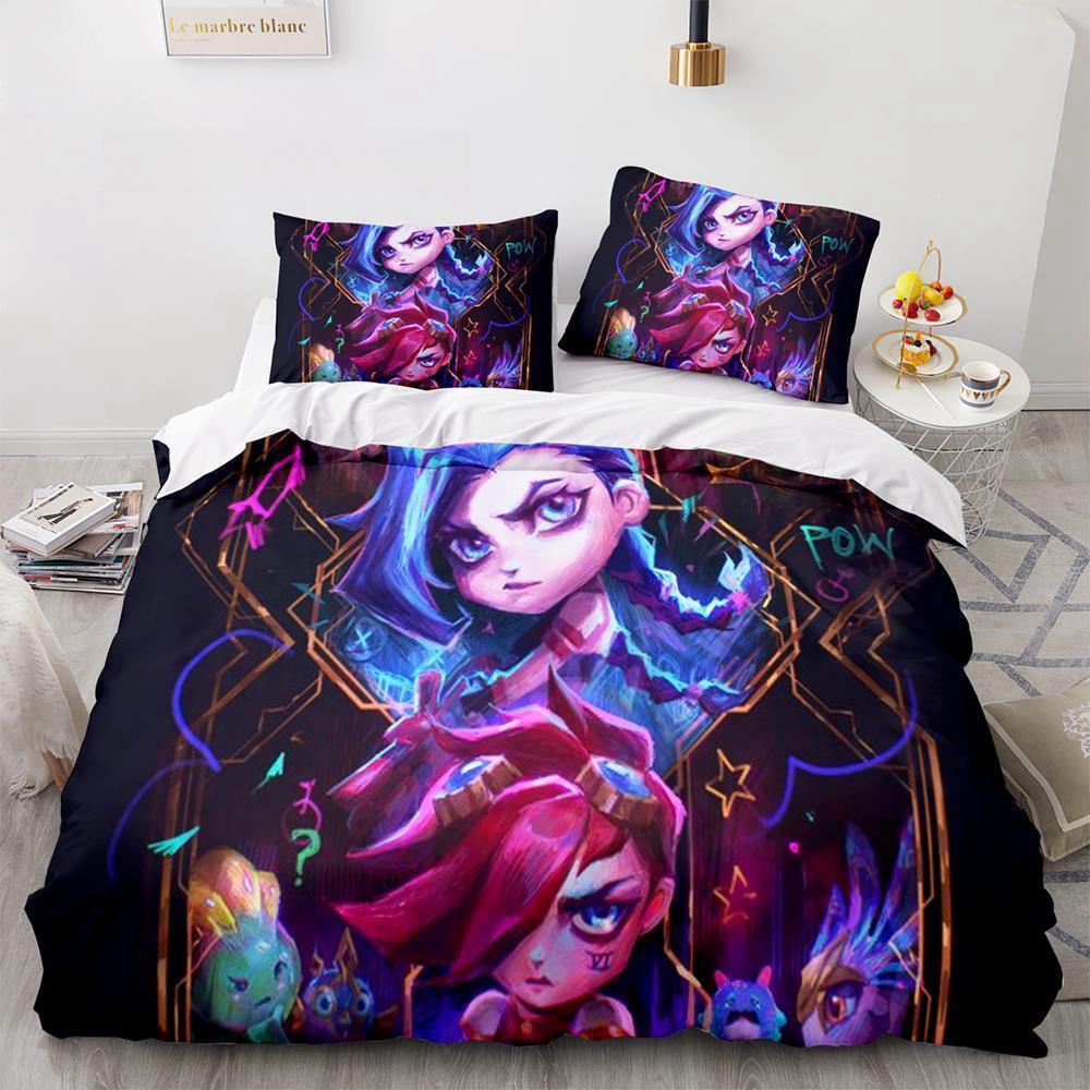 Fashion 3D Print Game League Of Legends Bedding Collection Single Twin Full Queen King Size Bed Collection Adult Kid Bedroom Duvet Cover Collections