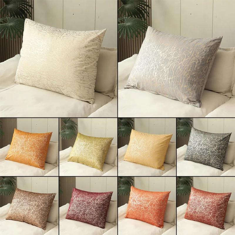 55/60/70/80CM Peach velvet Large Square Pillowcase Coffee Sofa Back Huge Cushion Cover Washable Living Room Bedroom Pillow Cases