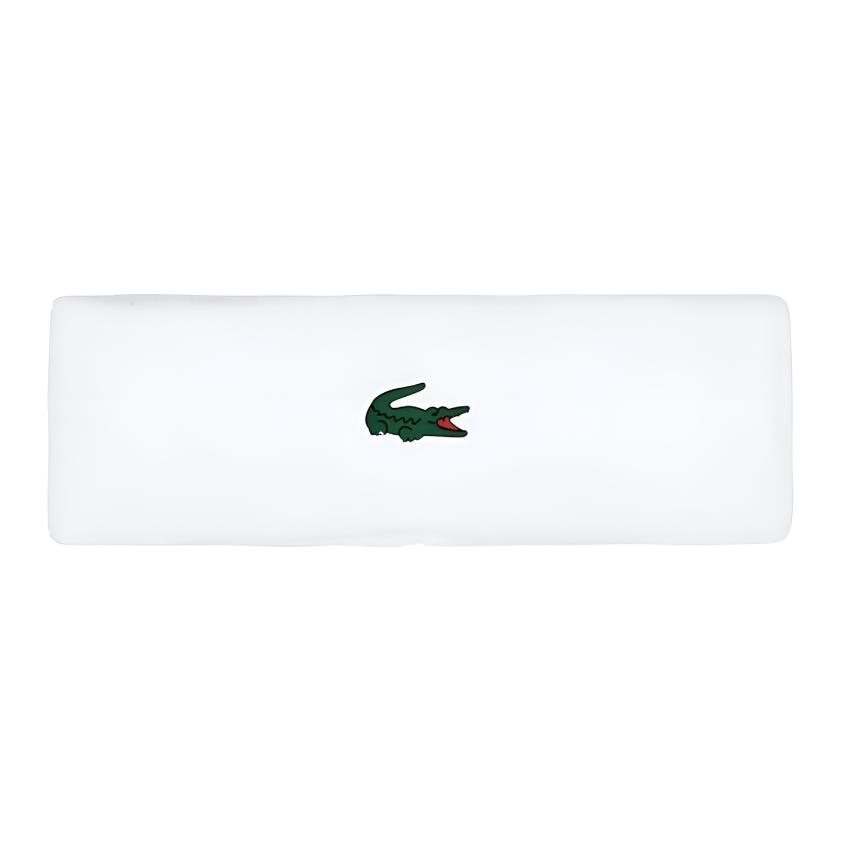 Lacoste Crocodile Logo Cotton Headband Men accessories Multicolor RL7569 White