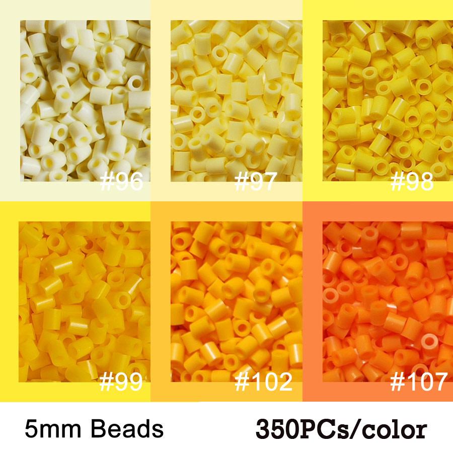 Non-Toxic 350Pcs/Color 5Mm Iron Beads Pixel Art Kit 6Color Black White For Kid Hama Perler Bead Diy Puzzles Gift Children Toys