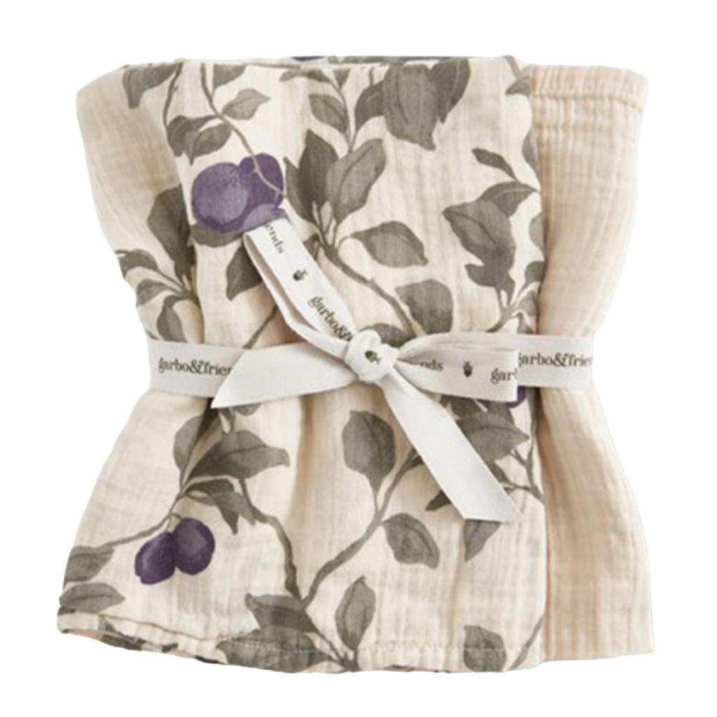 Swaddle Blanket Muslin Small Baby 2 Piece Set MUSLIN BLANKET SMALL 2PCS Garbo&friends Plum(8000)
