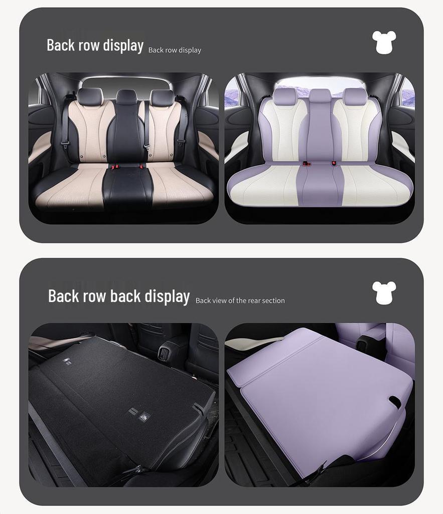 2025 Model Smart Driving Dolphin Perforated Leather Seat Cover - 420km Breathable Full Coverage Cushion