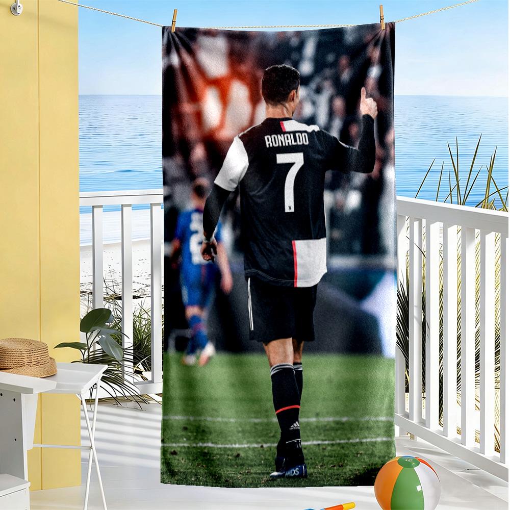 Ronaldo's Legacy Manchester United Beach Towel Super Soft & Absorbent Comfortable Lightweight