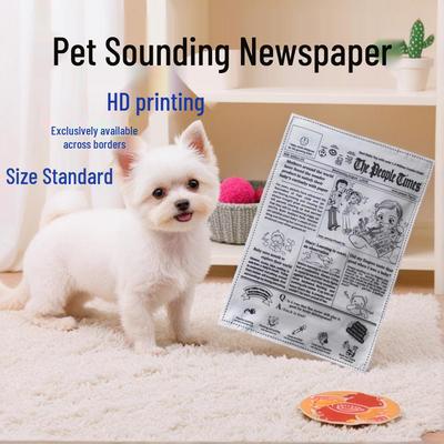 Dog Toy: Simulated Sound Newspaper for Training & Teeth Cleaning