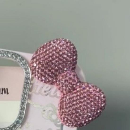 Ton Vollbohrer Mittlere Schleife 3D Süß Niedlich Luxuriös Glänzend DIY Vielseitig Handy Tasche Kette Schlüsselanhänger Zubehör