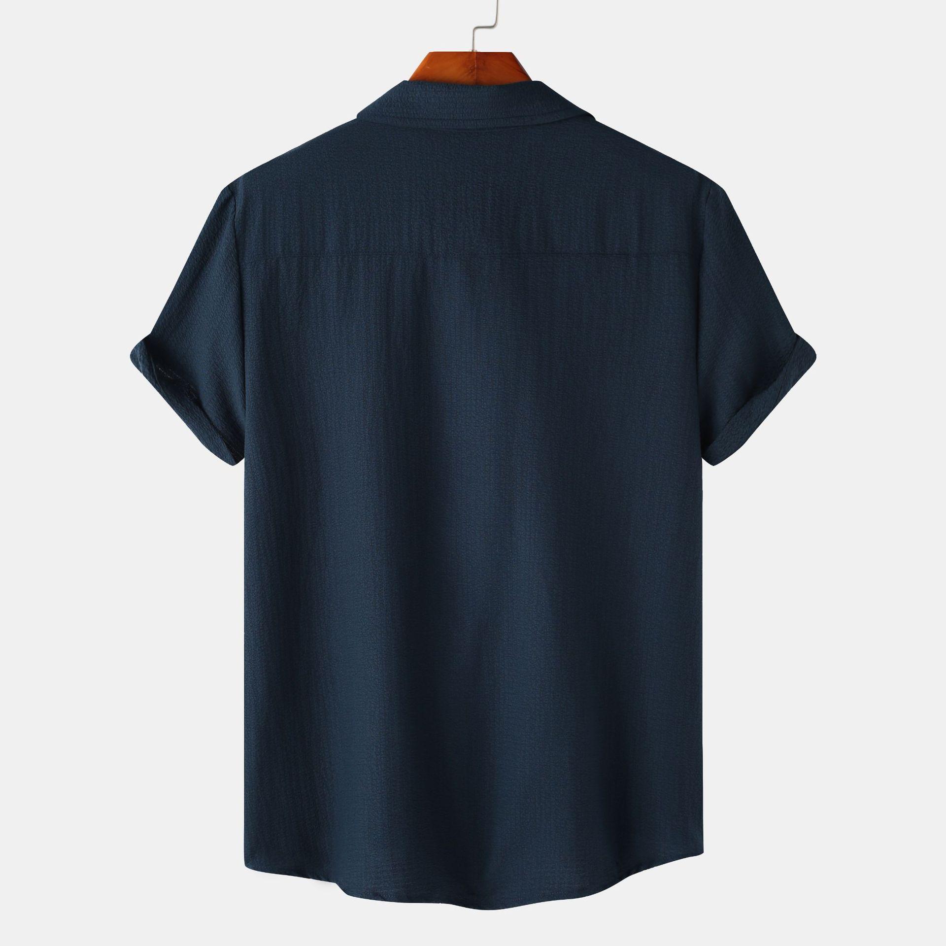 Летние мужские рубашки на пуговицах — фото 19