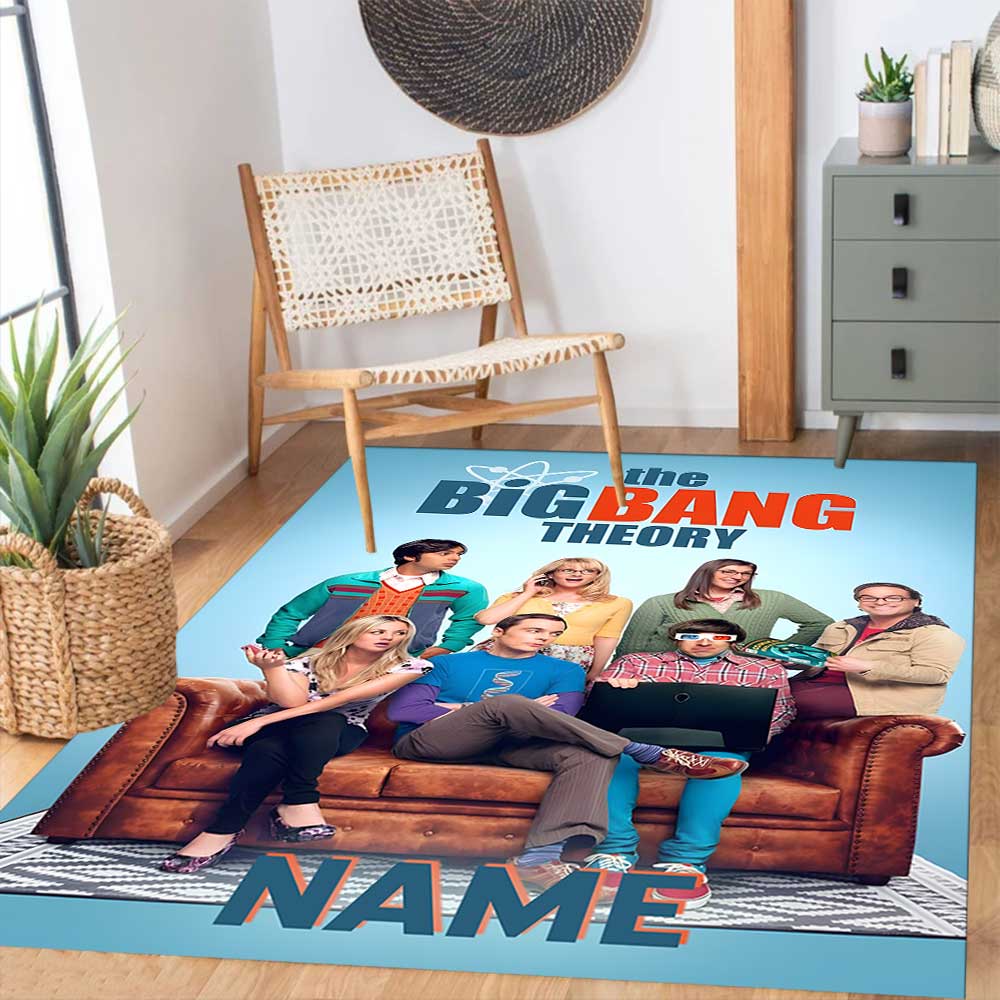 Warner Bros. Works Customize your name rug, office chair cushion, home bedroom living room gift.