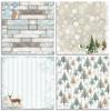 24 fogli Suoni di neve Natale Carta artigianale Fustelle Arte Sfondo Origami Scrapbooking Creazione di biglietti