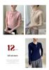 Women's Elegant Cashmere Polo Neck Sweater - Warm, Wide Ribbed Knit Base Layer for Autumn/Winter