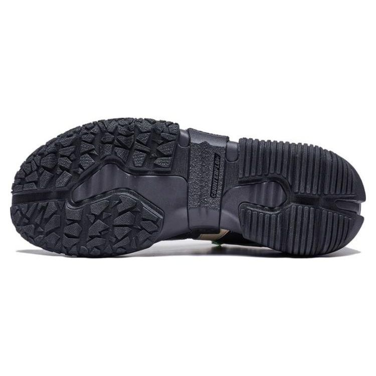 LiNing Linchuan Lite Fabric Synthetic Leather Slip Resistant Durable Low Top Casual Shoes Men Shoes Black Brown AGLS259-1
