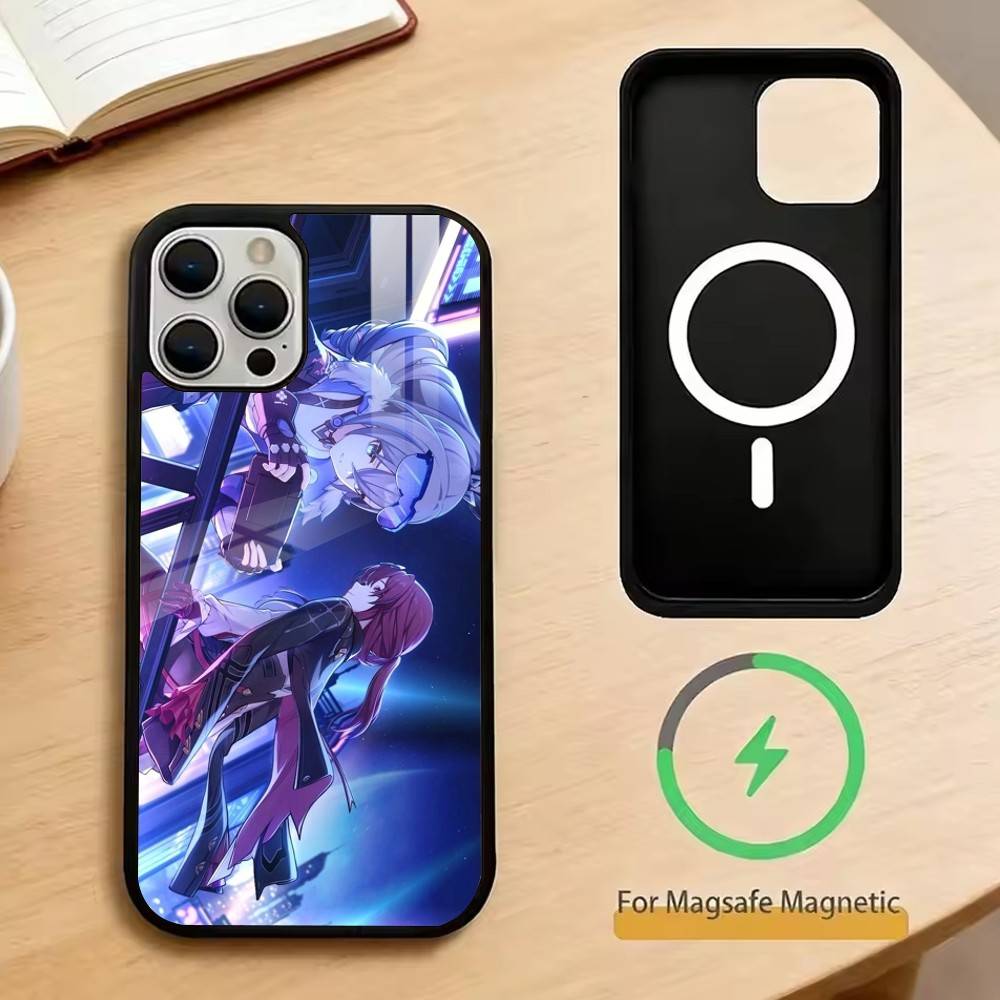 Honkai Star Rail   Phone Case For iPhone17,16,15,14,13,12,11 Plus,Pro Magnetic For Magsafe Wireless Charging
