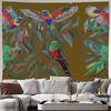 Bohemian Tapestry Nature Birds Wall Hanging Tropical Forest Wall Decor Aesthetic Room Backdrop Vintage Home Textile Large Wall A